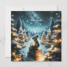 魔法の四角いクリスマス・ポストカード シーズンカード