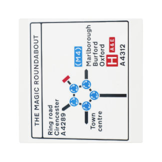 魔法の回り道の金属の印 メタルプリント