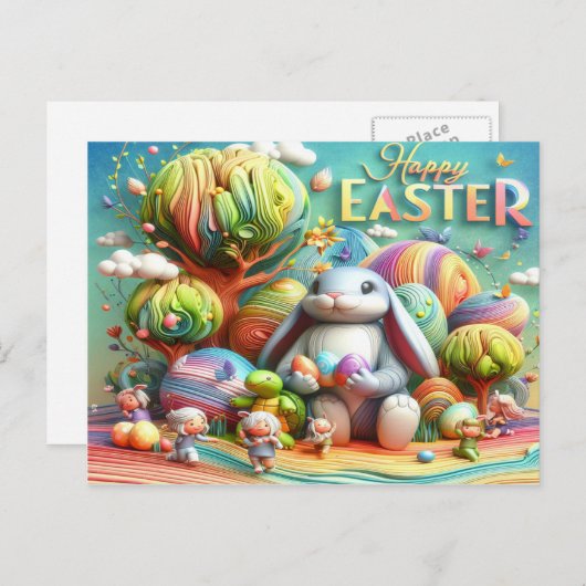 魔法の地イースターバニー シーズンポストカード (正面/裏面)