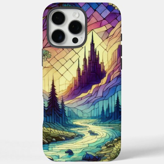 魔法の城と神秘の森と川 Case-Mate iPhoneケース (裏面)