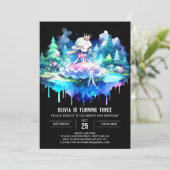 魔法の城のプリンセス誕生日 招待状 (スタンド正面)