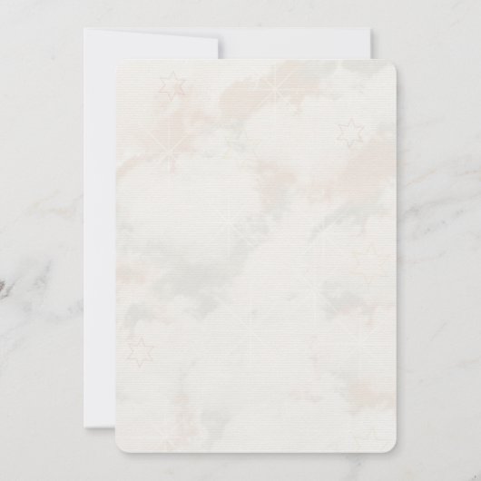 🏰✨ 魔法の城のプリンセス 1歳の誕生日招待状 招待状 (裏面)