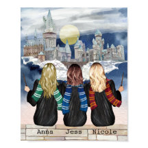 魔法の城ウィザードポートレートベスティーズプリント