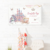 魔法の城ユニコーンピンクプリンセス1st誕生日 横断幕 (インサイチュ)