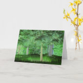 魔法の変貌した森「何でも起こりうる」 カード (黄色い花)