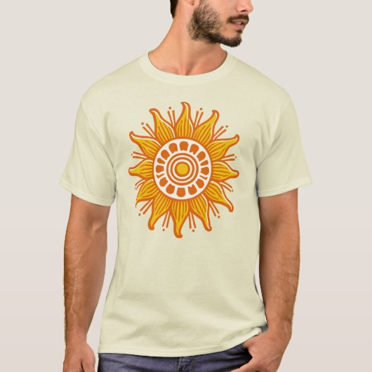 魔法の夏の太陽かわいい太陽 Tシャツ (正面)
