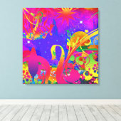 魔法の夏の庭 キャンバスプリント (インサイチュ (ウッドフロア))