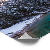 魔法の夕日ターコイズリバーモジュストラナ,スロベニア ポスター (角)