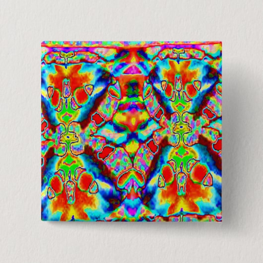 魔法の外国パターン 缶バッジ (正面)