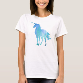 魔法の多角形のユニコーンのデザイン Tシャツ