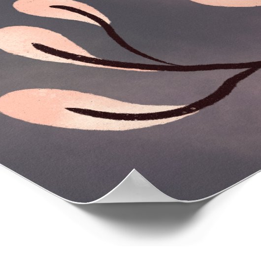 魔法の夜の蛾と月 ポスター (角)