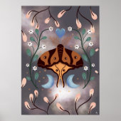 魔法の夜の蛾と月 ポスター (正面)