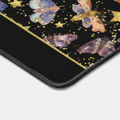 魔法の夜の蛾のフェイク金ゴールドグリッター開始名 デスクマット (コーナー)