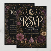 「魔法の夜をお楽しみに」RSVP (正面/裏面)