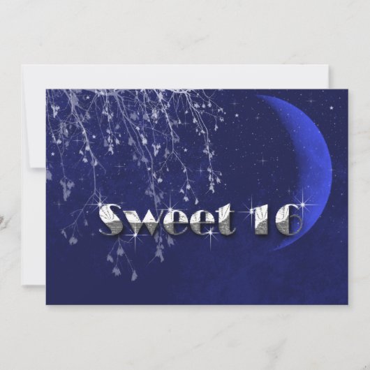 魔法の夜、月と星、Sweet Sixteen、 招待状 (正面)
