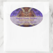 魔法の夢のショップ芸術的ラベルシール 楕円形シール (バッグ)