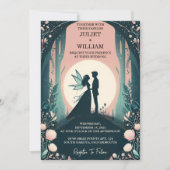 魔法の夢の神秘的な星ムーンの魔女結婚に 招待状 (正面)