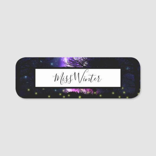 魔法の天の川の名前タグ 名札 (正面)