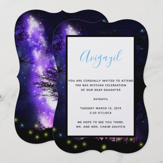 魔法の天の川招待状 招待状 (正面/裏面)