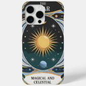 魔法の天の星と宇宙の月のデザイン Case-Mate iPhoneケース (裏面)