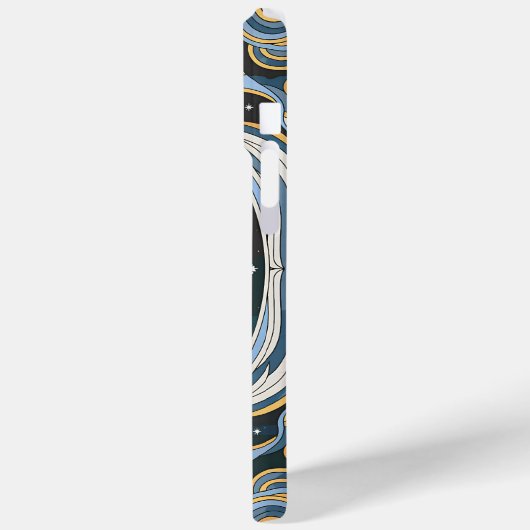 魔法の天の星と宇宙の月のデザイン Case-Mate iPhoneケース (裏面 / 左)