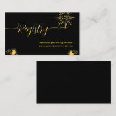 魔法の天体ウェディングシャワーギフト登録簿 エンクロージャーカード (正面/裏面)