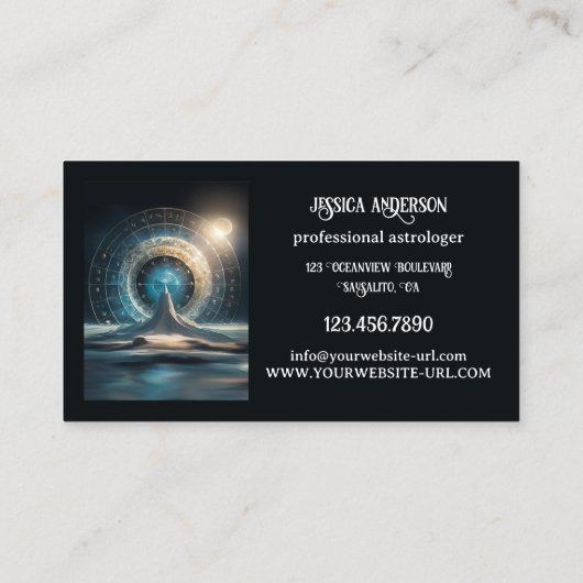 魔法の天体占星術天文学者 名刺 (裏面)