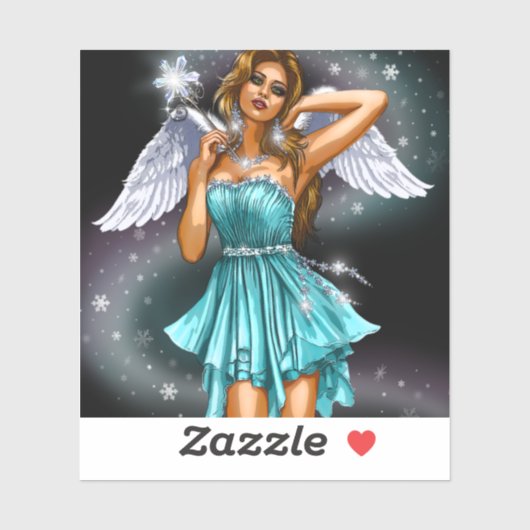 魔法の女性の妖精 シール (シート)