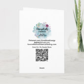 *~*魔法の女性キャンドルSC4 Esoteric 空白の サンキューカード (裏面)