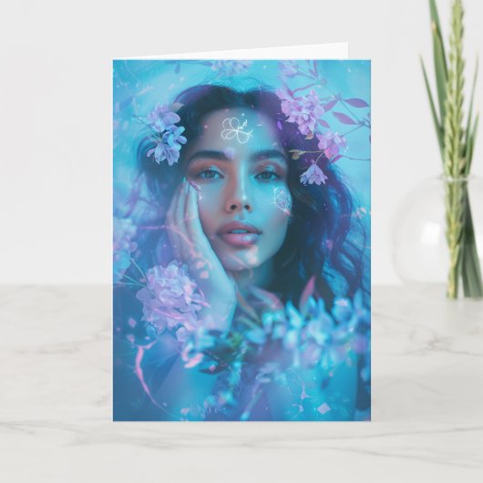 *~*魔法の女性SC4密教頬空白の サンキューカード (正面)