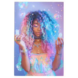 *~*魔法の女性SC4難解な手の結晶 メタルプリント