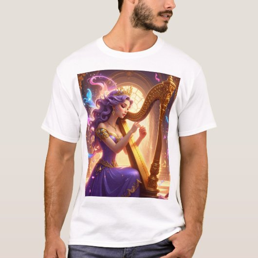 魔法の女王のハープ Tシャツ (正面)