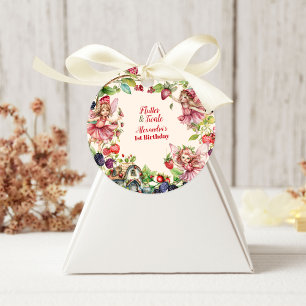 魔法の妖精いちご園ピクシー1st誕生日 ラウンドシール