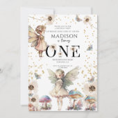 魔法の妖精たち1歳の誕生日 招待状 (正面)