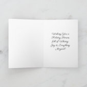 魔法の妖精と小妖精や小人クリスマスツリー カード (内部)