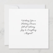 魔法の妖精と小妖精や小人クリスマスツリー カード (裏面)