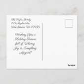 魔法の妖精と小妖精や小人クリスマスツリー ポストカード (裏面)