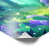 魔法の妖精に魅了された森 フォトプリント            (角)