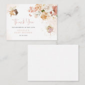 魔法の妖精のガーデンベビーシャワーサンキューカード ノートカード (正面/裏面)