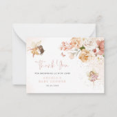 魔法の妖精のガーデンベビーシャワーサンキューカード ノートカード (正面)