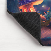 魔法の妖精のガーデン蝶キノココテージ マウスパッド (コーナー)