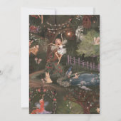 魔法の妖精のキノコの招待状 招待状 (裏面)