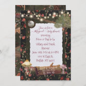 魔法の妖精のキノコの招待状 招待状 (正面/裏面)