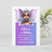 魔法の妖精のプリンセスメラニンの女の子の魔法の翼 招待状 (スタンド正面)