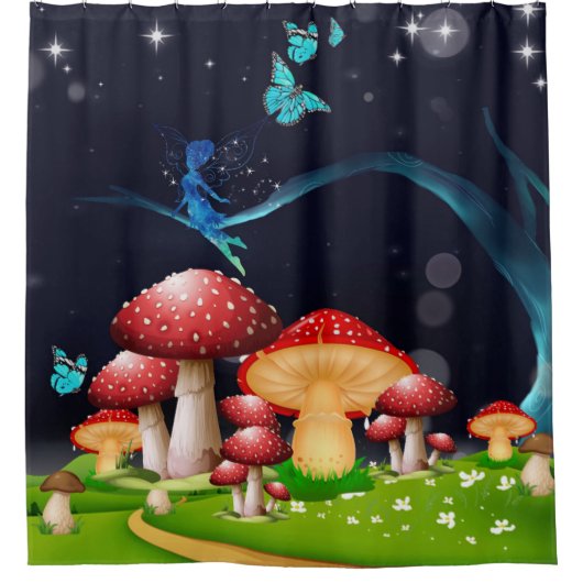 魔法の妖精の国 シャワーカーテン (正面)