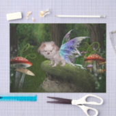 魔法の妖精の子犬のティッシュペーパー 薄葉紙 (クラフト)