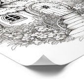 魔法の妖精の家アダルトカラーリング ポスター (角)