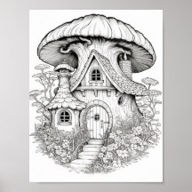 魔法の妖精の家アダルトカラーリング