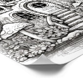 魔法の妖精の家アダルトカラーリング ポスター (角)