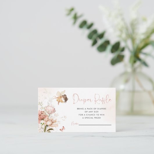 魔法の妖精の庭おむつラッフルカード エンクロージャーカード (スタンド正面)